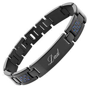 Willis Judd DAD Titanium Bracelet Engraved Love Y